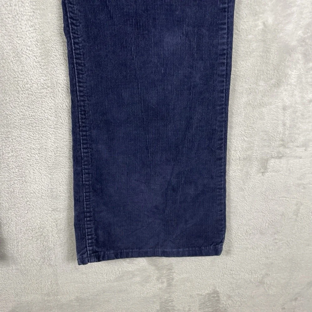 Vtg Levis 646 Bell Bottom Pants Mens 36x28 Corduroy Navy Blue 70s TALON *read*